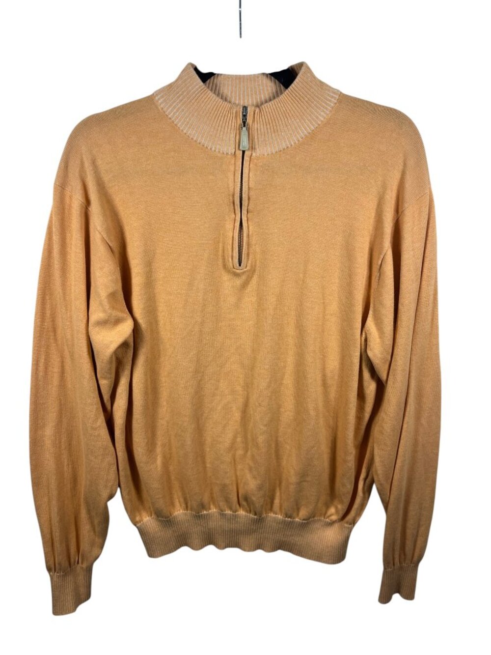 Peter Millar Sweater Mens XLarge 1/4 Zip Silk Blend Lightweight Golf Casual